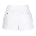 DKNY belted cotton mini shorts - White