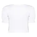 DKNY puff-sleeve cotton T-shirt - White