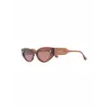 Nanushka Azalea cat-eye sunglasses - Brown