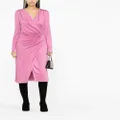 TOM FORD ruched wrap midi dress - Pink