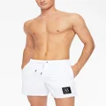 Armani Exchange logo-patch swim shorts - White