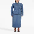 Ferragamo slim-cut cotton denim jacket - Blue
