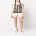 adidas x Wales Bonner argyle knitted vest - Green