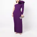 Elie Saab Cady one-shoulder maxi dress - Purple