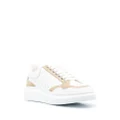 Alexander McQueen panelled low-top leather sneakers - White