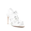Manolo Blahnik Problax 106mm lace-up sandals - White