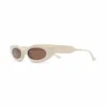 Nanushka cat-eye frame sunglasses - Neutrals