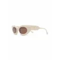 Nanushka cat-eye frame sunglasses - Neutrals