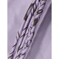 Nanushka geometric braided-detail scarf - Purple