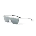 Jimmy Choo Eyewear Leah oversize-frame sunglasses - Silver