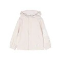 Thom Browne Kids zip-up hooded jacket - Pink