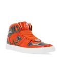 Philipp Plein Paisley high-top sneakers - Orange
