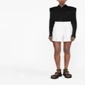 Alexander McQueen high-waisted wool shorts - White