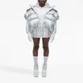 Marc Jacobs hooded puffer gilet - Silver