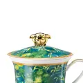 Versace Jungle porcelain lid mug - Green
