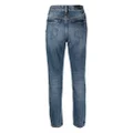 Armani Exchange high-rise distressed skinny jeans - Blue