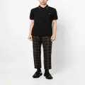Fred Perry contrast-trim cotton polo shirt - Black
