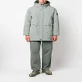 Stone Island Compass-patch padded coat - Green