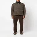 Barbour Brunden Wax corduroy-collar jacket - Green