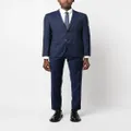 BOSS single-breasted virgin-wool suit - Blue