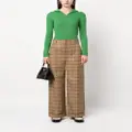 Kenzo checked wide-leg trousers - Neutrals