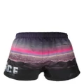 Versace Versace Hills-print swim shorts - Black