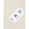 IRO logo-patch virgin wool scarf - Grey