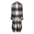 Roberto Cavalli checked shawl-lapel coat - Black