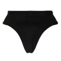 Mugler Corset high-waist bikini bottoms - Black