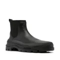Moncler chunky-sole leather ankle boots - Black