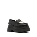 Alexander Wang Carter platform leather loafers - Black