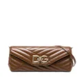 Dolce & Gabbana small Lop quilted leather crossbody bag - Brown
