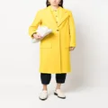 Alysi notched-lapels single-breasted coat - Yellow
