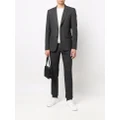 SANDRO single-breasted wool suit jacket - Grey