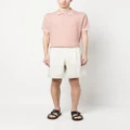 Canali textured-knit polo shirt - Pink