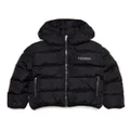 Dsquared2 Kids logo-patch panelled padded jacket - Black