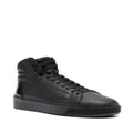 Calvin Klein lace-up leather sneakers - Black