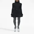 Marc Jacobs Fluted denim miniskirt - Black