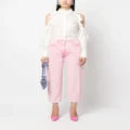 MSGM mid-rise cropped jeans - Pink