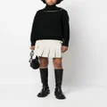 sacai zip-detail wool jumper - Black