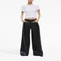 alice + olivia Trish low-rise flared trousers - Black