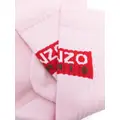 Kenzo logo-print ribbed-knit socks - Pink