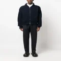 Jil Sander ribbed-knit wool cardigan - Blue