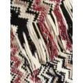 Missoni zigzag-print wool scarf - Neutrals
