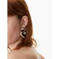 Nina Ricci Blow Up heart-charm earrings - Silver