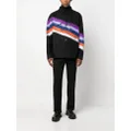 Missoni brushed-effect striped shirt jacket - Black