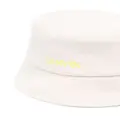 Lanvin logo-embroidered wool bucket hat - Neutrals