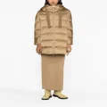 Herno hooded feather-down padded coat - Brown