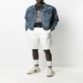 Gucci logo patch bermuda shorts - Neutrals
