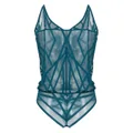 Marlies Dekkers The Illusionist mesh panel body - Blue